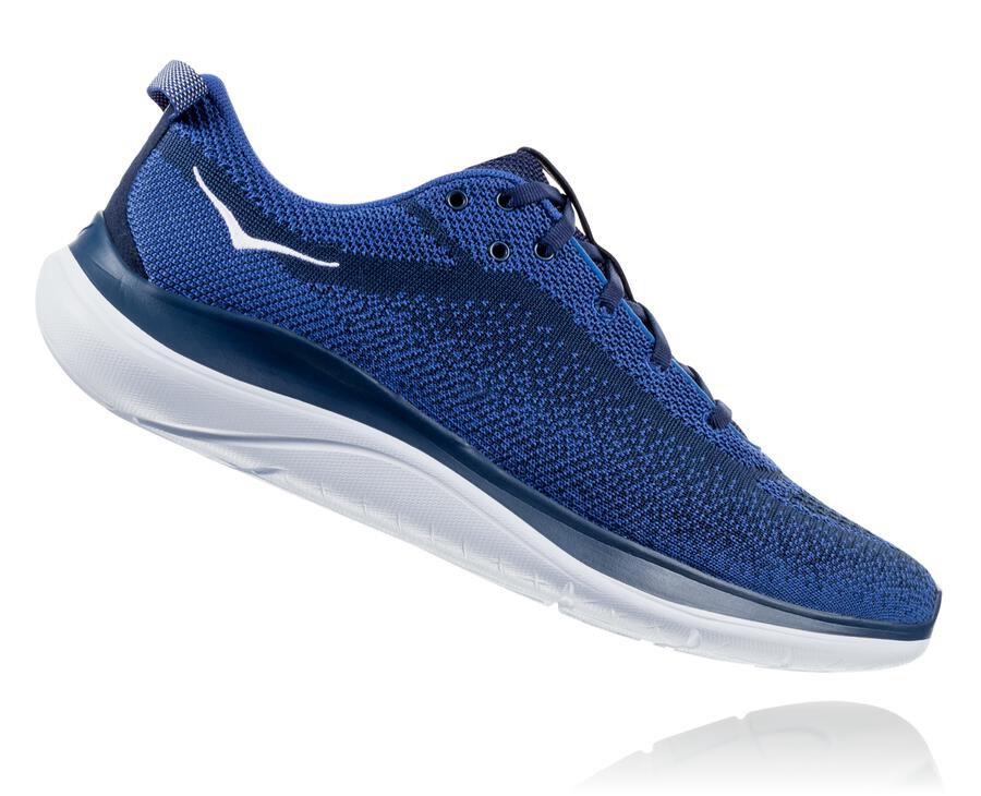 Tenis Hoka One One Hombre Azul Marino/Blancos - Hupana Flow - ESPF87163